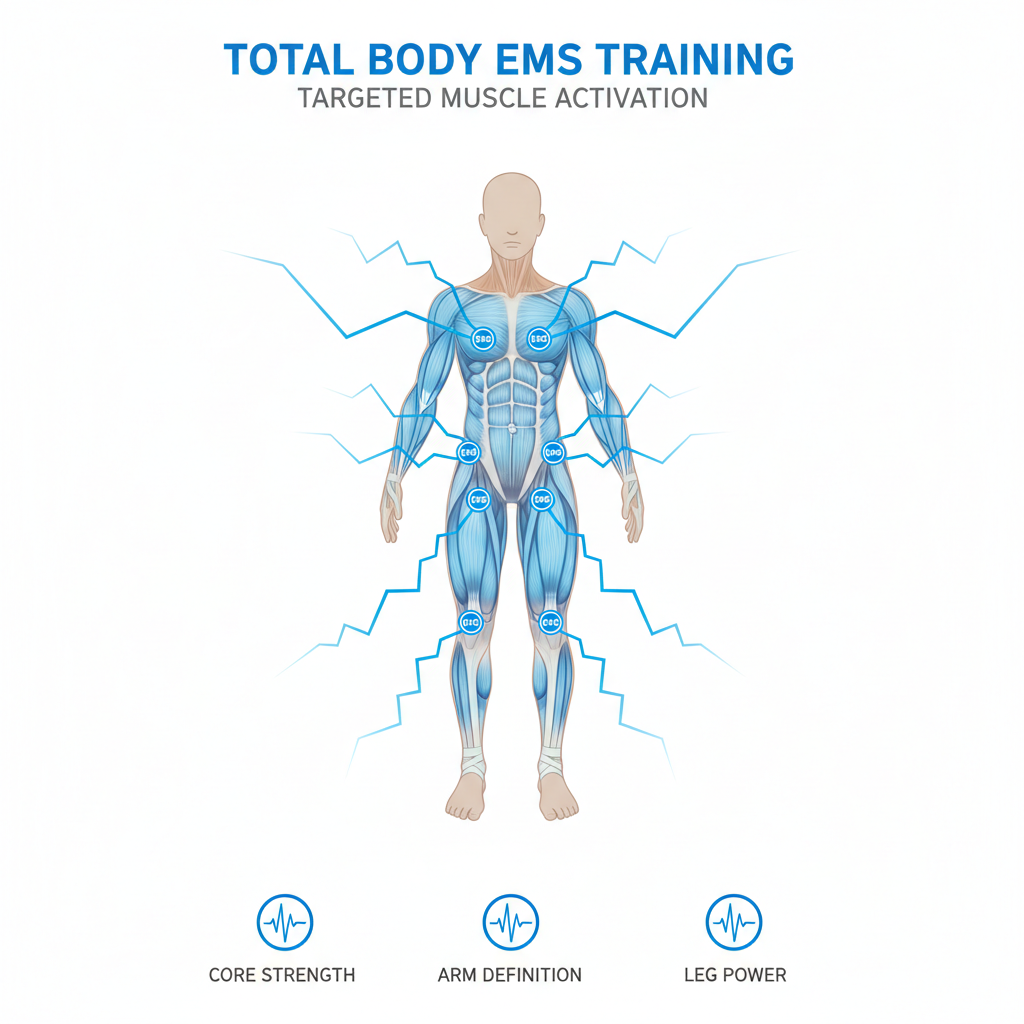 EMS Ab Stimulator Belt – Smart Abdominal Muscle Toner for Home Gym
